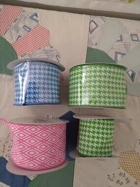 (4) Rolls of Ribbon for Arts and Crafts